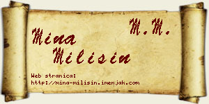 Mina Milišin vizit kartica